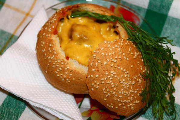 Печень в съедобном горшочке - Фото Фото: Печень в съедобном горшочке